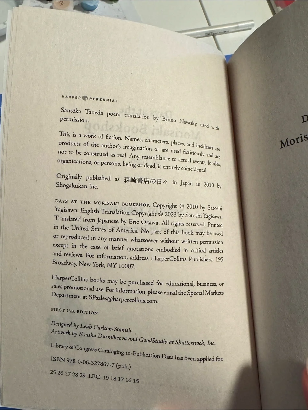 Bundle of two books by Satoshi Yagisawa